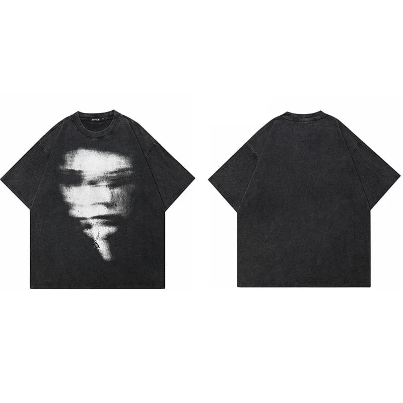'Distorted' Graphic T-shirt - Strada Fashion