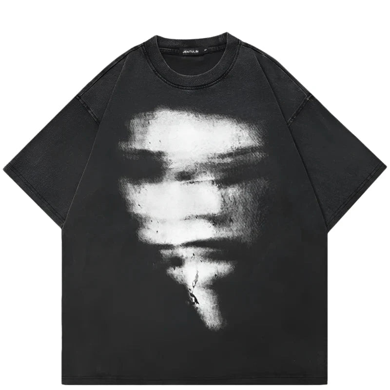 'Distorted' Graphic T-shirt - Strada Fashion