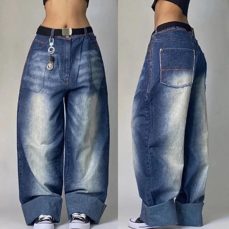 High-Waist Edge Jeans - Strada Fashion