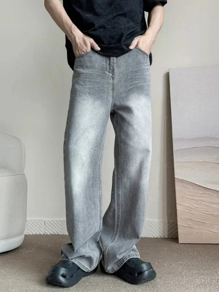 Gray Baggy Jeans - Strada Fashion
