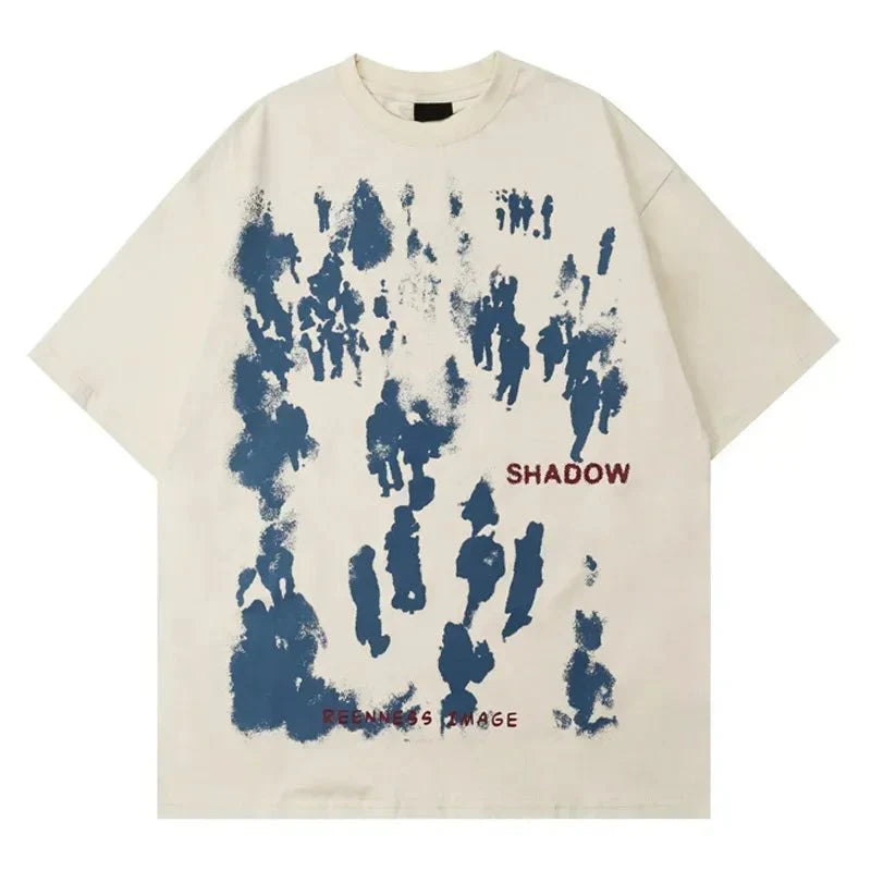 'Shadow'Graphic T-shirt - Strada Fashion