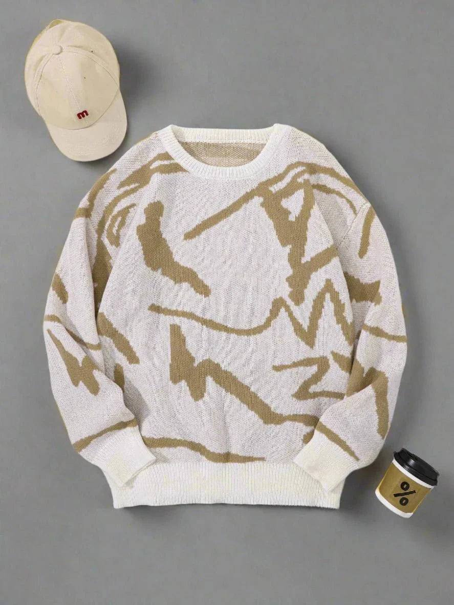 'Snowy' Knitted Sweater - Strada Fashion