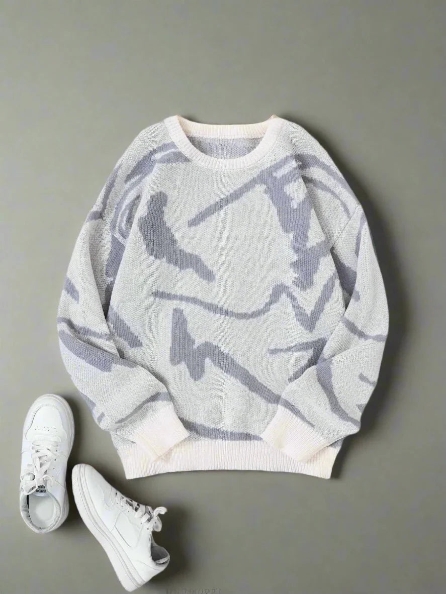 'Snowy' Knitted Sweater - Strada Fashion