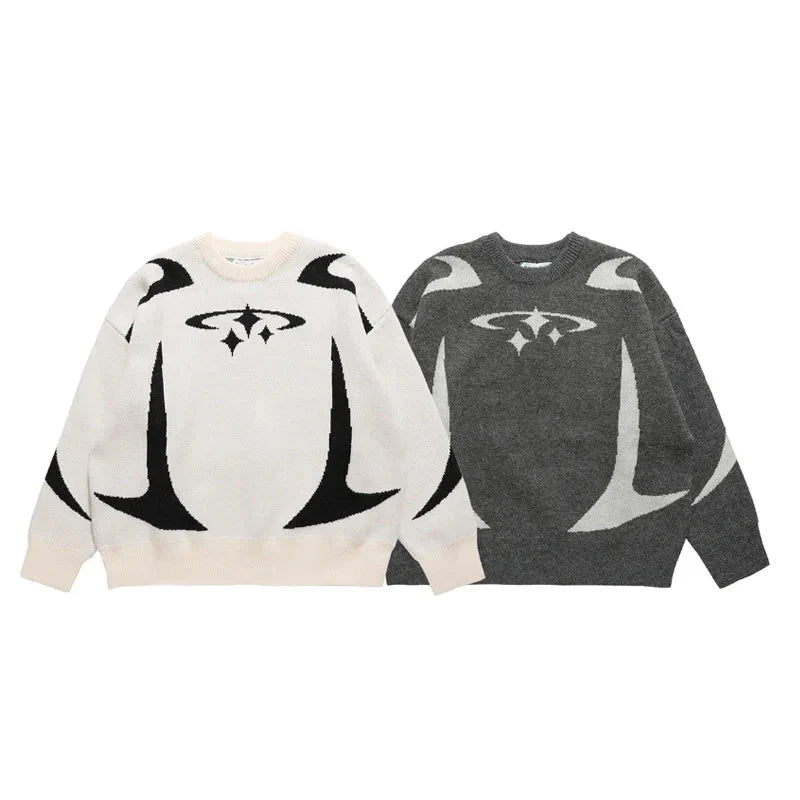 'Stars' Knitted Sweater - Strada Fashion